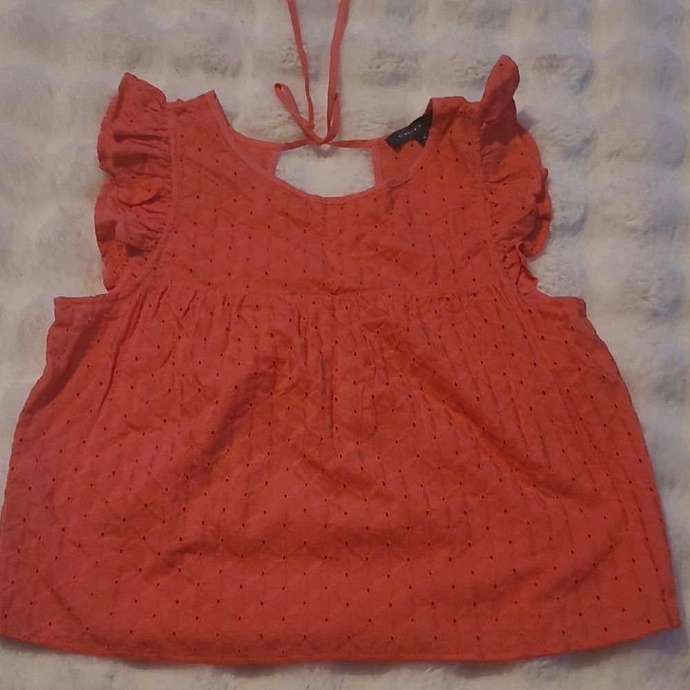 Tommy Hilfiger Coral Eyelet Top size M